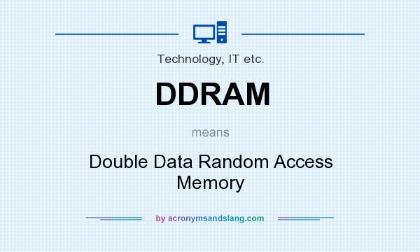 What does DDRAM mean? It stands for Double Data Random Access Memory