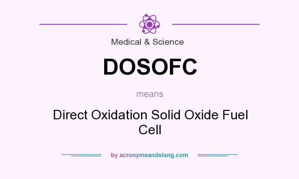 What does DOSOFC mean? It stands for Direct Oxidation Solid Oxide Fuel Cell
