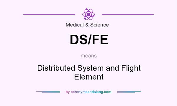 What does DS/FE mean? It stands for Distributed System and Flight Element