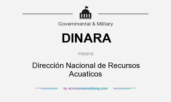 What does DINARA mean? It stands for Dirección Nacional de Recursos Acuaticos
