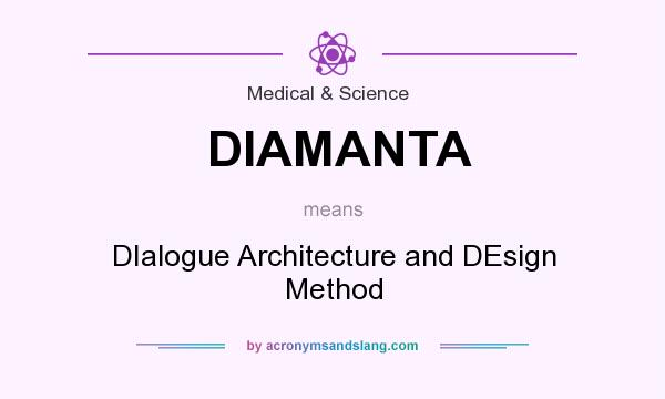What does DIAMANTA mean? It stands for DIalogue Architecture and DEsign Method
