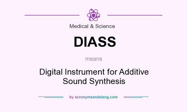 What does DIASS mean? It stands for Digital Instrument for Additive Sound Synthesis