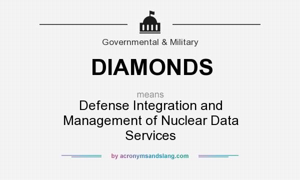 What does DIAMONDS mean? It stands for Defense Integration and Management of Nuclear Data Services
