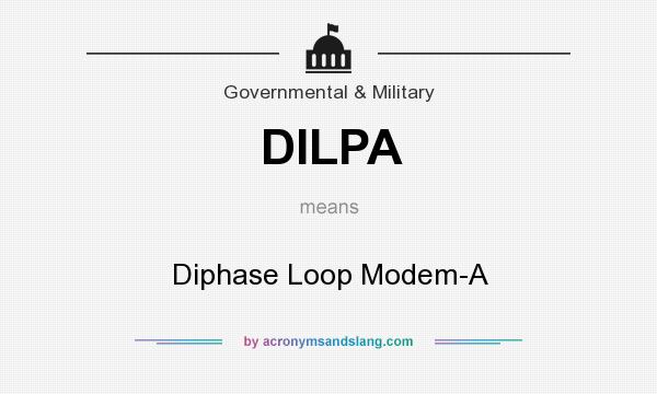 What does DILPA mean? It stands for Diphase Loop Modem-A