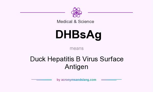 What does DHBsAg mean? It stands for Duck Hepatitis B Virus Surface Antigen