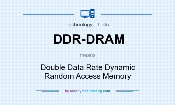 What does DDR-DRAM mean? It stands for Double Data Rate Dynamic Random Access Memory