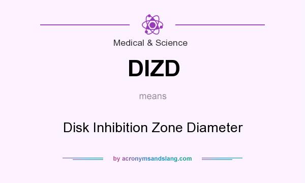 What does DIZD mean? It stands for Disk Inhibition Zone Diameter