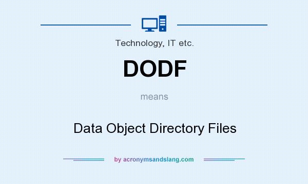 What does DODF mean? It stands for Data Object Directory Files