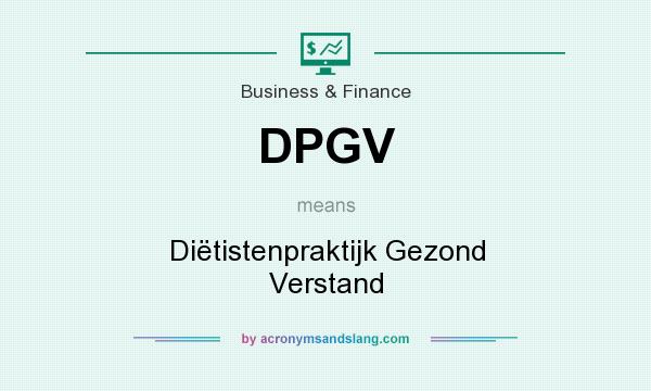 What does DPGV mean? It stands for Diëtistenpraktijk Gezond Verstand