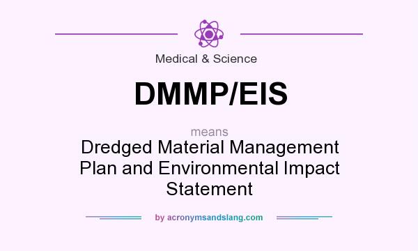 What does DMMP/EIS mean? It stands for Dredged Material Management Plan and Environmental Impact Statement