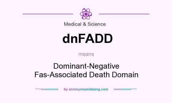 What does dnFADD mean? It stands for Dominant-Negative Fas-Associated Death Domain