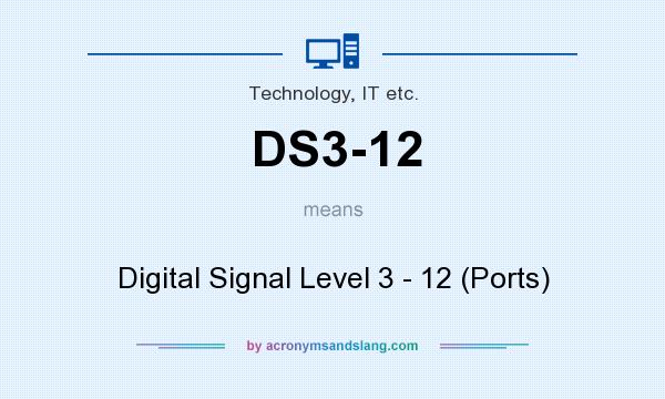 What does DS3-12 mean? It stands for Digital Signal Level 3 - 12 (Ports)