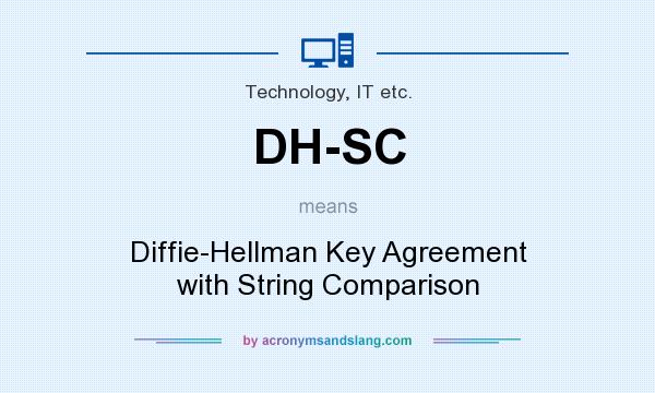 What does DH-SC mean? It stands for Diffie-Hellman Key Agreement with String Comparison