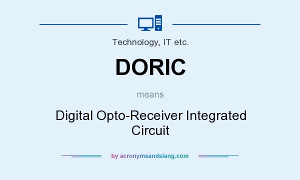 What does DORIC mean? It stands for Digital Opto-Receiver Integrated Circuit
