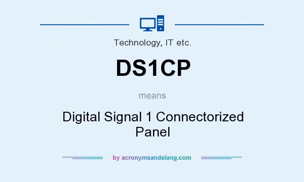 What does DS1CP mean? It stands for Digital Signal 1 Connectorized Panel