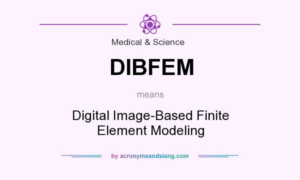 What does DIBFEM mean? It stands for Digital Image-Based Finite Element Modeling