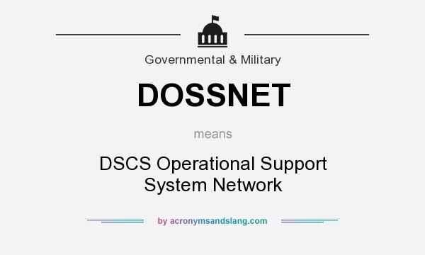 What does DOSSNET mean? It stands for DSCS Operational Support System Network