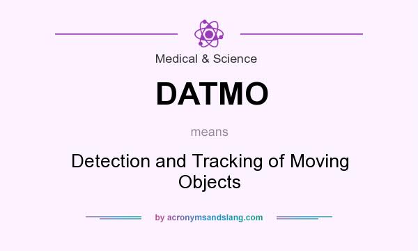 What does DATMO mean? It stands for Detection and Tracking of Moving Objects