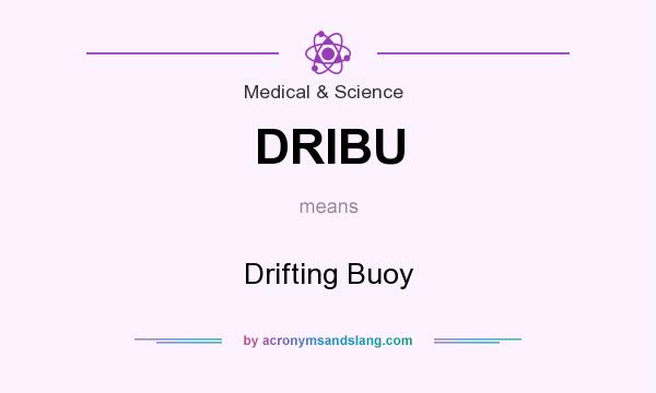 What does DRIBU mean? It stands for Drifting Buoy