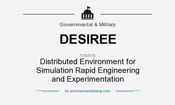 What does DESIREE mean? It stands for Distributed Environment for Simulation Rapid Engineering and Experimentation