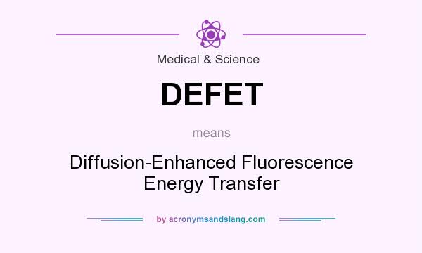 What does DEFET mean? It stands for Diffusion-Enhanced Fluorescence Energy Transfer