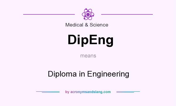 What does DipEng mean? It stands for Diploma in Engineering