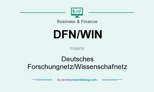 What does DFN/WIN mean? It stands for Deutsches Forschungnetz/Wissenschafnetz