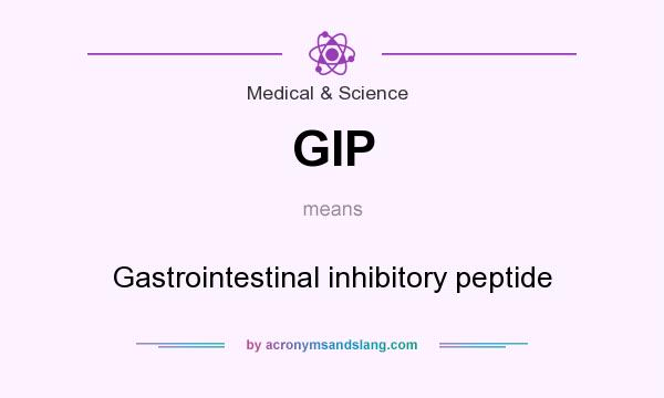 What does GIP mean? It stands for Gastrointestinal inhibitory peptide