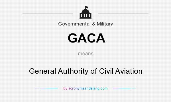 What does GACA mean? It stands for General Authority of Civil Aviation