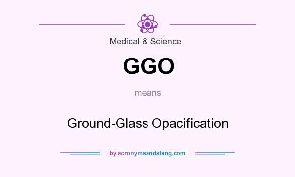 What does GGO mean? It stands for Ground-Glass Opacification