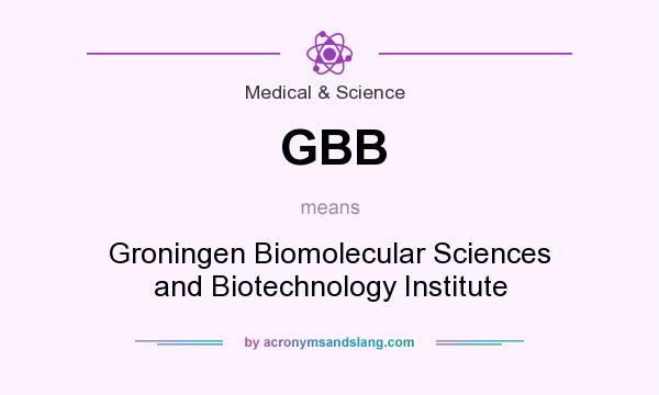 What does GBB mean? It stands for Groningen Biomolecular Sciences and Biotechnology Institute