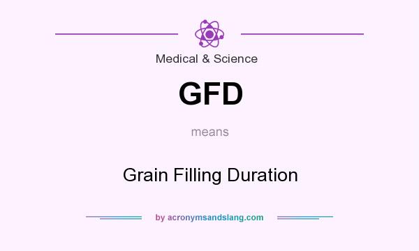 What does GFD mean? It stands for Grain Filling Duration