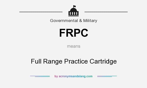 What does FRPC mean? It stands for Full Range Practice Cartridge