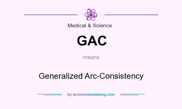 What does GAC mean? It stands for Generalized Arc-Consistency