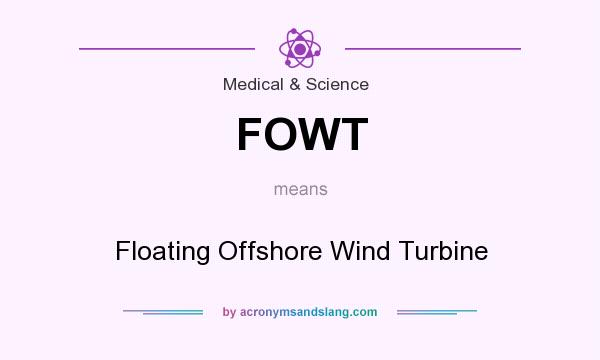 What does FOWT mean? It stands for Floating Offshore Wind Turbine