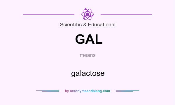 What does GAL mean? It stands for galactose