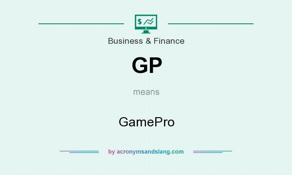 What does GP mean? It stands for GamePro
