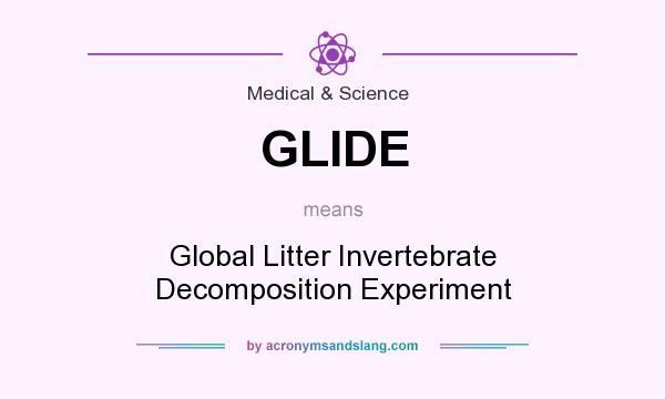 What does GLIDE mean? It stands for Global Litter Invertebrate Decomposition Experiment