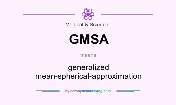 What does GMSA mean? It stands for generalized mean-spherical-approximation