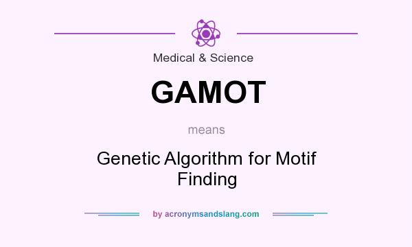 What does GAMOT mean? It stands for Genetic Algorithm for Motif Finding