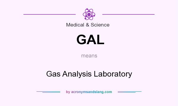 What does GAL mean? It stands for Gas Analysis Laboratory