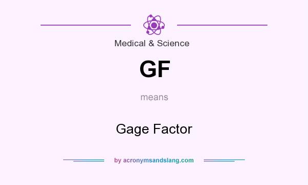 What does GF mean? It stands for Gage Factor