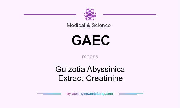 What does GAEC mean? It stands for Guizotia Abyssinica Extract-Creatinine