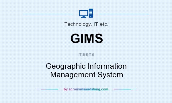 What does GIMS mean? It stands for Geographic Information Management System