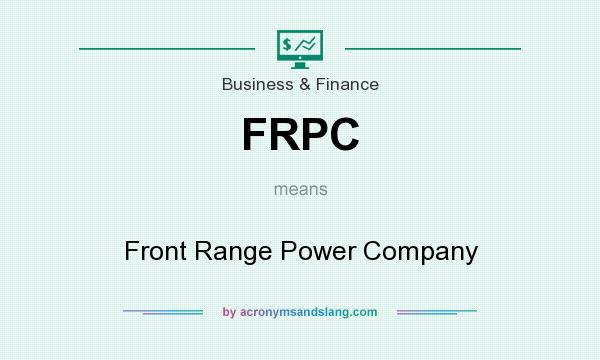 What does FRPC mean? It stands for Front Range Power Company