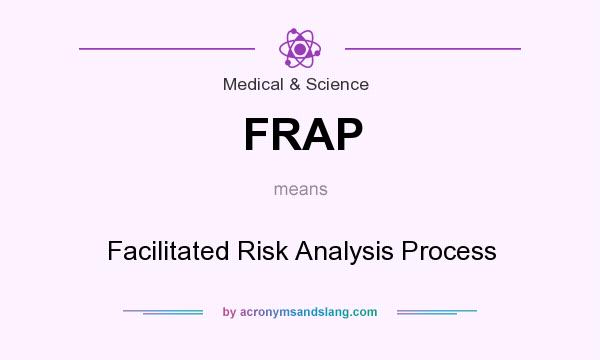 What does FRAP mean? It stands for Facilitated Risk Analysis Process
