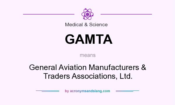 What does GAMTA mean? It stands for General Aviation Manufacturers & Traders Associations, Ltd.