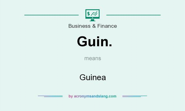 What does Guin. mean? It stands for Guinea