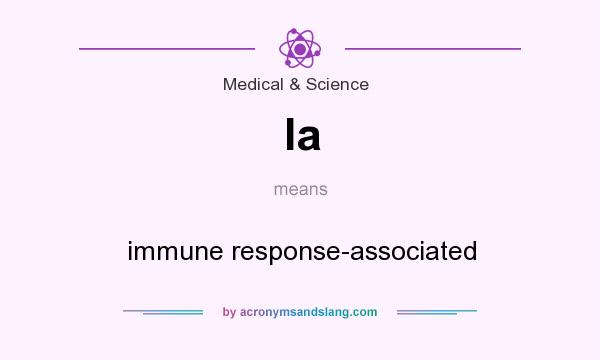 What does Ia mean? It stands for immune response-associated