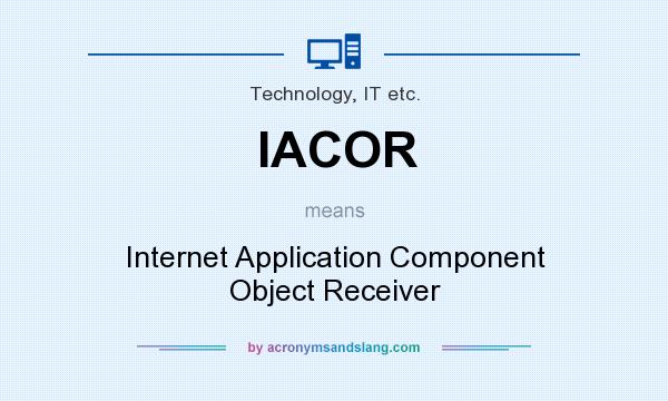 What does IACOR mean? It stands for Internet Application Component Object Receiver